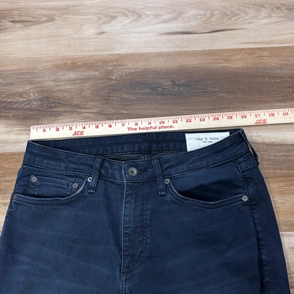 Rag & Bone Jeans 31x32 Fit 3 Athletic Cotton Stretch Evans Deep Blue Indigo